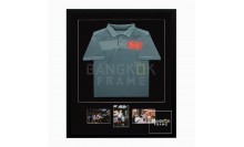 กรอบรูปเสื้อคอปกไซส์เด็ก พร้อมลายเซ็นบุคคลที่ชื่นชอบ